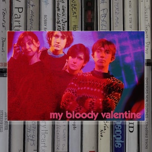 Adesivo de vinil Loveless My Bloody Valentine para laptop, garrafa de água, adesivo em formato de coração, banda de rock alternativo Shoegaze dos anos 90
