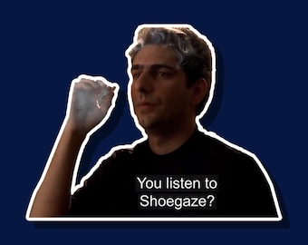 Christopher Moltisanti Shoegaze Die Cut Vinyl Sticker Laptop Water Bottle, 90's Shoegaze Alt-Rock Band, Sopranos, Zopa,  Michael Imperioli