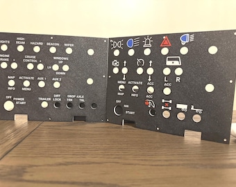ats/ets truck simulator DIY button box with custom face panels.