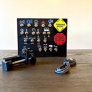 ats/ets truck simulator pc 30 function classic truck button box with customized icons.