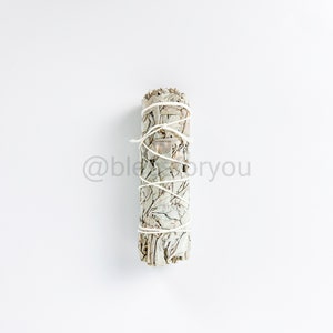 White Sage California Smudge Stick Herb 4 Energy Air Cleansing, Mood Boost image 4