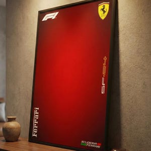 Ferrari SF-24 F1 Wall Art, stampa tecnica di Formula 1, poster digitale da corsa, compatibile con Technic 42207, regalo per auto in scala 1:8, download immediato