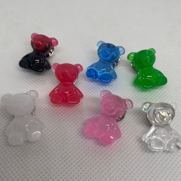 Teddy Bear Pin Badge - Resin