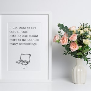 You&#39;ve Got Mail, digital art, wall art, online dating, 90s film, sweet quote, quote, movie quote, movie art