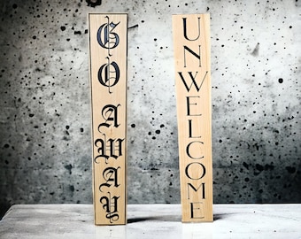 Snarky Solid Wood Painted Porch Sign