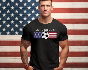 Vamos EE.UU., Fútbol, América, Camiseta unisex // The Crimson Celt