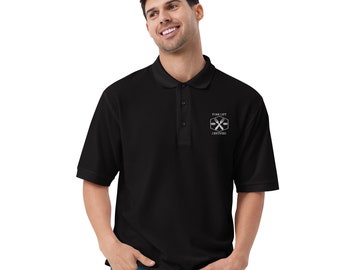 Fork Lift Certified, Men's Premium Polo || The Crimson Celt