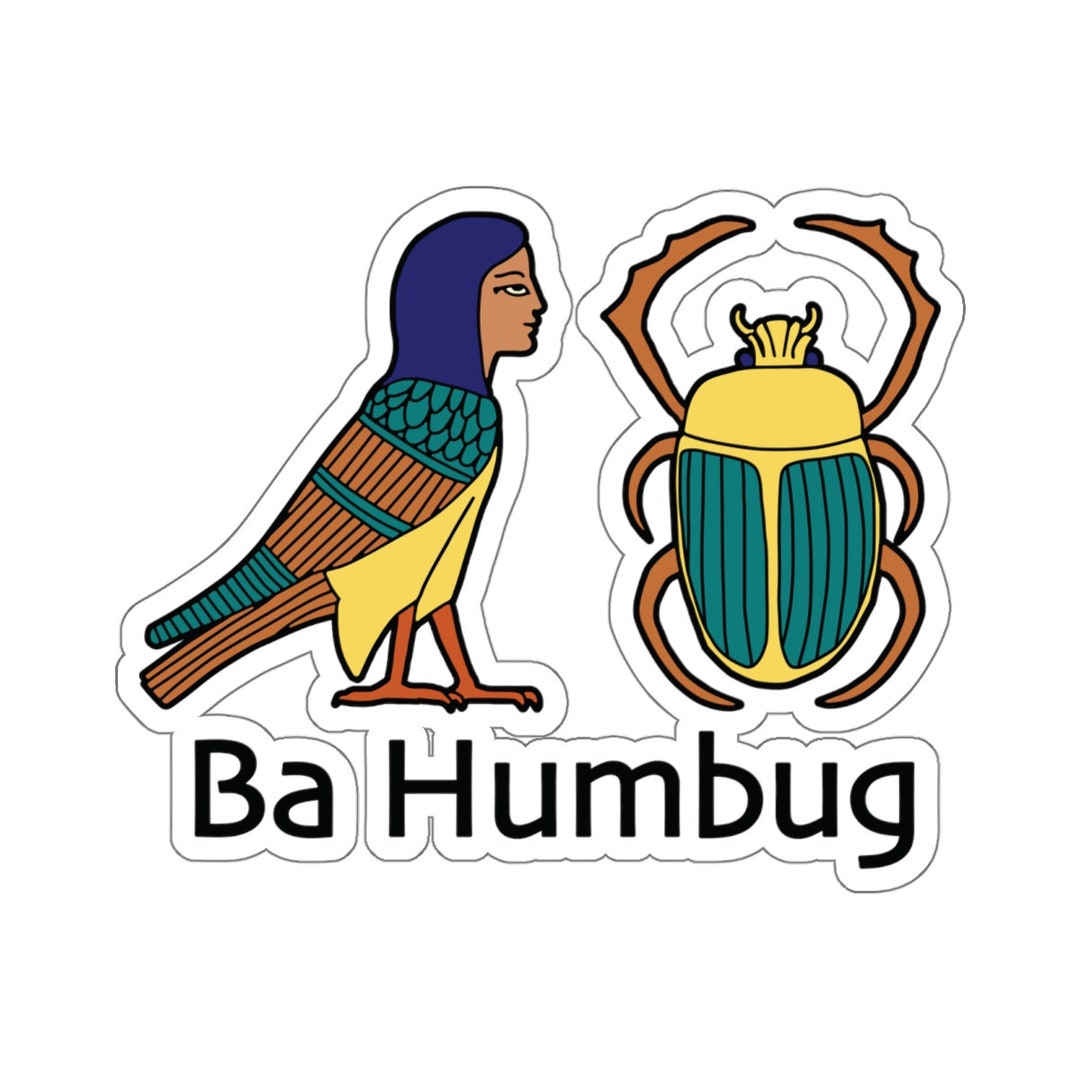 Ba Humbug Ancient Egyptian Afterlife Sticker, Egypt Mythology Decal, Ba ...