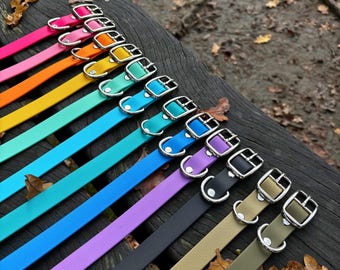 Collar de biotano para cachorros: suave, ligero y ajustable (tallas XS a XXL)