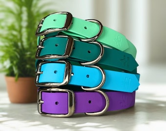 Collar elegante para perros: biotano premium, elegante, impermeable y hecho a mano en el Reino Unido.