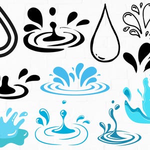 Water Droplet Svg, Water Drops Svg, Rain Drops Svg, Raining Svg, Rain Svg, Water Droplet Cricut, Water Drop Vector, Water Drop Clip Art, Png