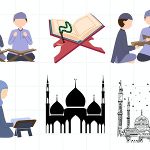 Hijab Bundle SVG, Islamic SVG, Hijab Clipart, Muslim Svg, Scarf SVG, Hijab Cut Files For Silhouette, Beautiful Girl with Hijab png