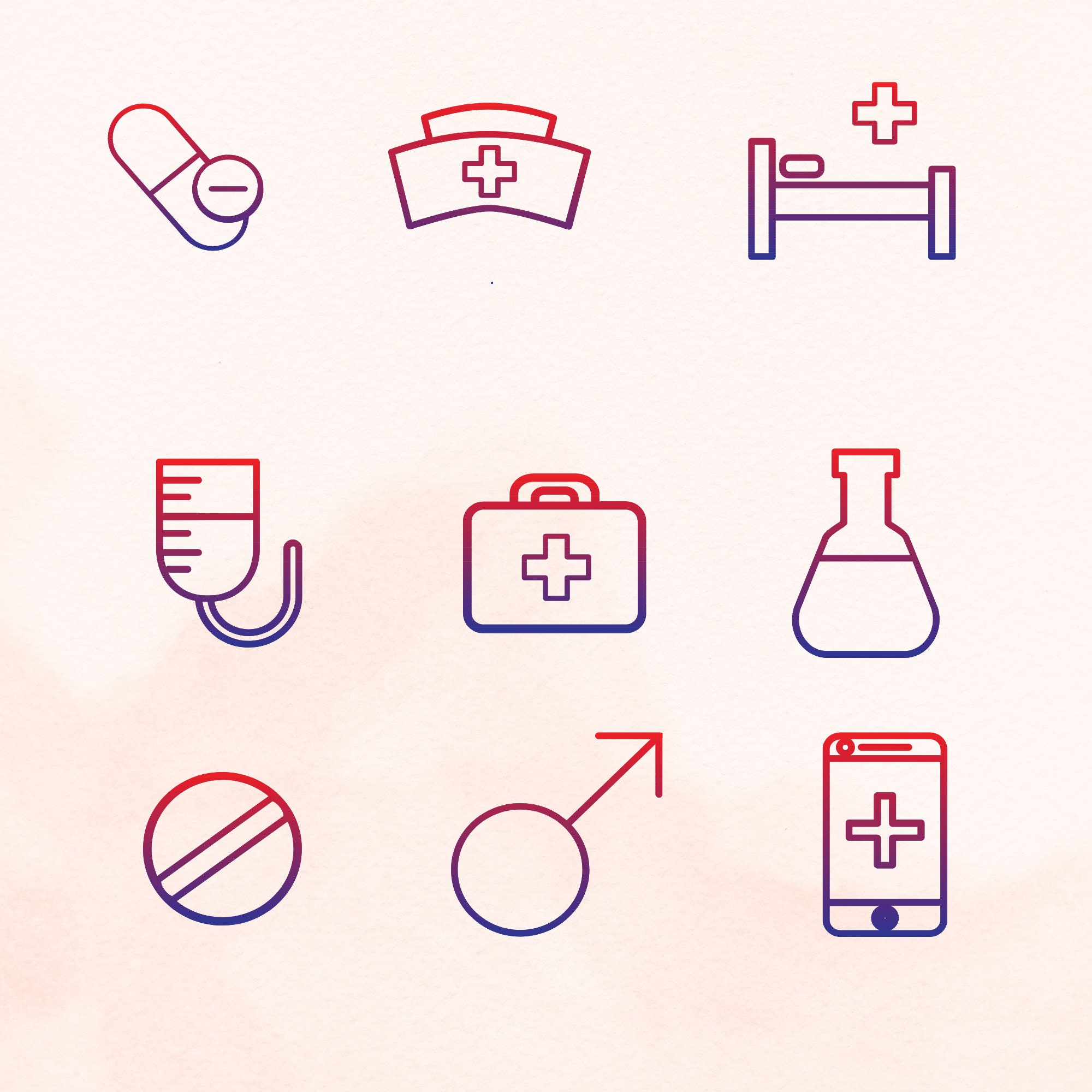 Medical Icons Svg Bundle, Medical Tools Clipart for Cricut, Medical ...