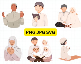 Paquete Hijab SVG, SVG islámico, Imágenes Prediseñadas Hijab, Svg musulmán, Bufanda SVG, Hermosa chica con Hijab png, Chica musulmana Svg