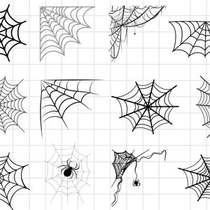 SPIDER WEB SVG bundle, Spider Web  Clipart Bundle Svg, Spider Web Clipart, Spider Web Cut Files For Cricut, Spider Web Vector