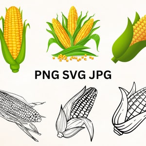 Corn Bundle SVG, Corn Svg, corn svg cricut shirt, corn farmer svg, Corn Silhouettes SVG Bundle, Corn Clipart