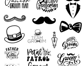 Trauzeuge svg Bundle, Bräutigam Squad Clipart, Bräutigam Party Vektor, Trauzeuge Abziehbild, Brautparty Cut Files, Hochzeitsfeier Silhouette