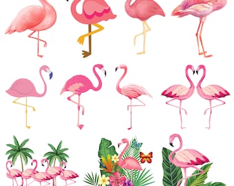 FLAMINGO SVG-PANEL, Flamingo-klippfil, Flamingo Clipart, Flamingo-siluett, Blommig Flamingo Svg, Flamingo Cricut, Flamingo Png