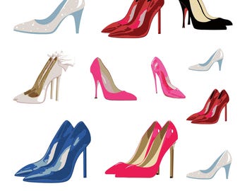 Heels SVG Bundle, High Heels Clipart, Stiletto Schuhe SVG, Mode Schuhe SVG, Heels Cut Files für Cricut, Instant Download, kommerzielle Nutzung