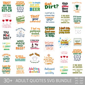 Adult Humor Svg Bundle, Sarcastic png, funny png, sarcastic clipart, sublimation designs, sarcastic svg, sarcastic png, sarcastic quotes