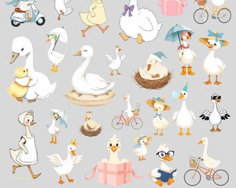 Goose Svg Bundle, Farm Animal svg, Country Goose svg, Silly Goose Vector, Geese Silhouette, Goose Decal, Goose Cut Files, Goose For Cricut