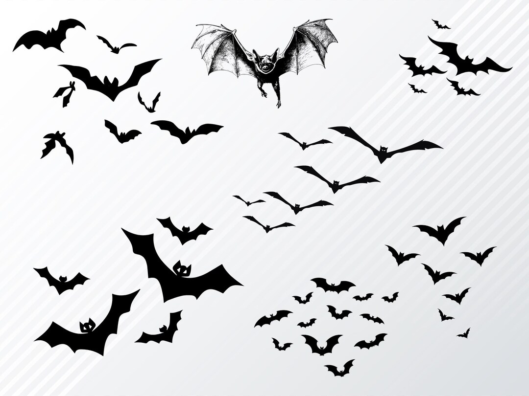 Halloween Bats Svg, Flying Bats Svg, Spooky Bats Svg, Halloween Bats ...