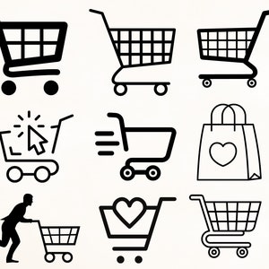 ショッピング カート SVG バンドル、ショッピング カート SVG、ショッピング カート Cricut、ショッピング カート クリップアート、ショッピング カート ベクター、ショップ クリップアート、ショップ スタンド SVG