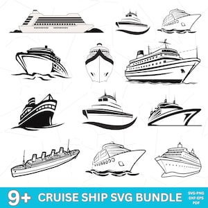 Cruise Ship Svg Png Bundle, Cruise Ship Clipart Png, Cruise Ship Silhouette, Cruise Ship Vector, Cruise Ship Outline, Cruise Ship Cut Files