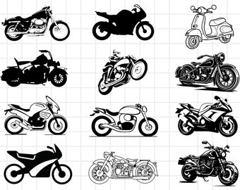 Motorcycle SVG, Motorcycle SVG Bundle, Motorcycle Clipart, Motorcycle svg files for cricut, Motor Bike SVG, Chopper svg, Motorbike svg