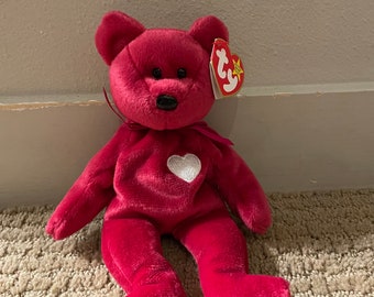 RARE Valentina Beanie Baby, Multiple Tag Errors!!!