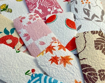 Handmade Japanese Traditional Decorative Envelopes and Washi Papers Set