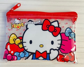 Hello Kitty zipper bag, coin purse, cosmetic bag, pouch -Sanrio-