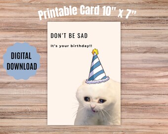 Tarjeta de cumpleaños digital linda divertida - ¡Descarga instantánea!