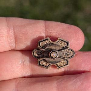 taille d&#39;épargne 14k brooch victorian antique