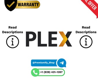 Plex Account || Plex Premium 1/3/6/12 Months || Offer Ends Soon