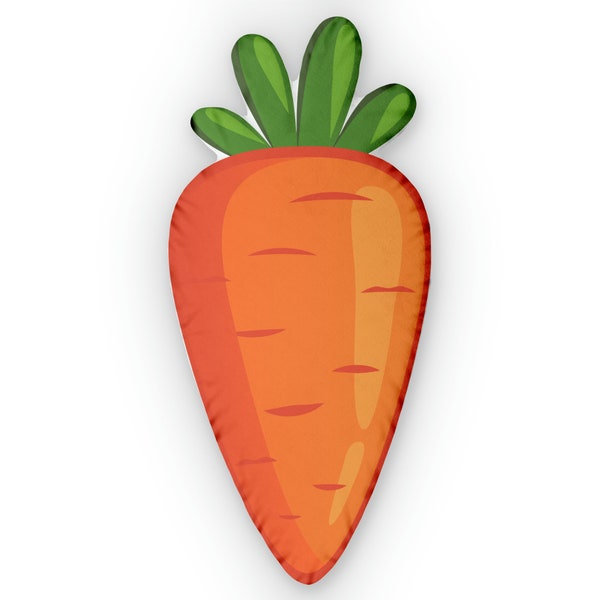 Coussins personnalisés en forme de carotte