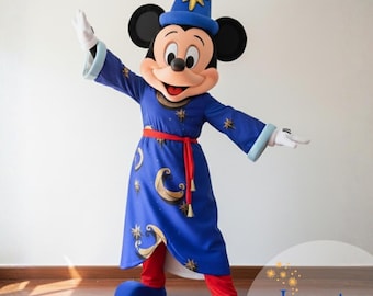 Mascot costume Mickey Mouse magic, cosplay mascot, botarga, mickey costume, Adult Full Body Mouse Costume,Birthday Party Cosplay Outfit