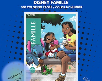 Coloriages Mystères, livres à colorier, page à colorier, coloriage numérique, livre de coloriage Disney, livre de coloriage PDF, plus de 100 pages, couleur par numéro