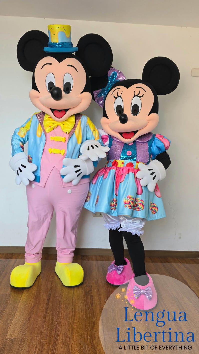 Mascot Costume Minnie Mouse Candy Land, Cosplay Mascot, Botarga, Minnie ...