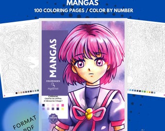 Libro da colorare Mangas Mystery, Colora con i numeri (PDF)