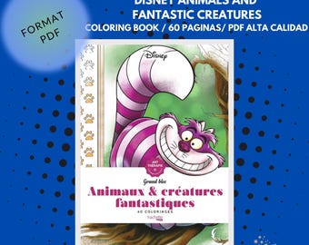 Livre de coloriage mystère Disney, livre de coloriage, page de coloriage, couleur par numéro, qui suis-je, coloriage pour adultes, animaux criaturas fantastiques