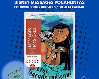 Coloriages Mysteres, libros para colorear, página para colorear, coloración digital, libro para colorear Disney, libro para colorear PDF, más de 100 páginas, colorear por números