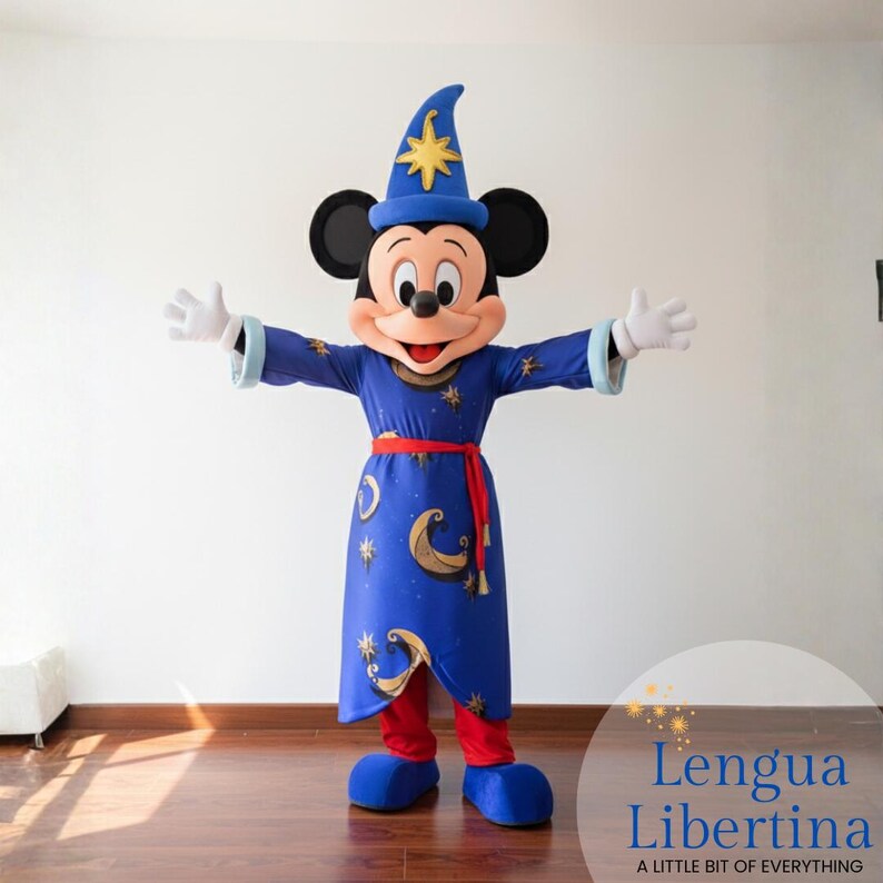 Mascot Costume Mickey Mouse Magic, Cosplay Mascot, Botarga, Mickey ...
