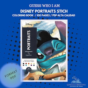 Kolorowanki, strony do kolorowania, kolorowanie według numerów, PDF do druku, natychmiastowe pobieranie cyfrowe, kolorowanki dla dorosłych, Disney Mystery color, STICH