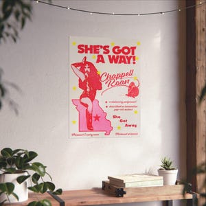Chappell Roan Poster Druck, Konzert Poster, Popmusik Poster, Pop Künstler Poster, rosa Plakatdruck, mädchenhaftes Plakat, Popmusik Wandkunst Bild 2