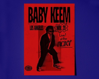 Baby Keem Poster Druck, Konzert Poster, Rap Musik Poster, Hip Hop / Rap Künstler Poster