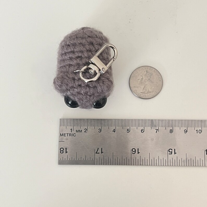 Sad Hamster Couple Keychain, Crochet Sad Hamster Magnetic Keychain, Mini Hamster Keychain, Hamster from Tiktok Meme, Cute Coquette Hamster image 5