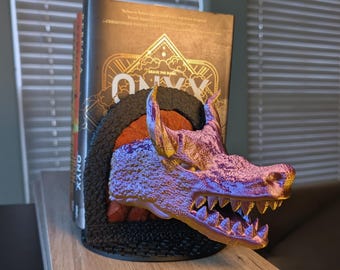 Color-Shifting Dragon Portal Bookend