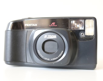 Pentax AF ZOOM 60 Date + Datenbackor | 38mm / 60mm Objektiv - Film getestet und voll funktionsfähig Compact, Point and Shoot Geschenkidee 35mm Filmkamera
