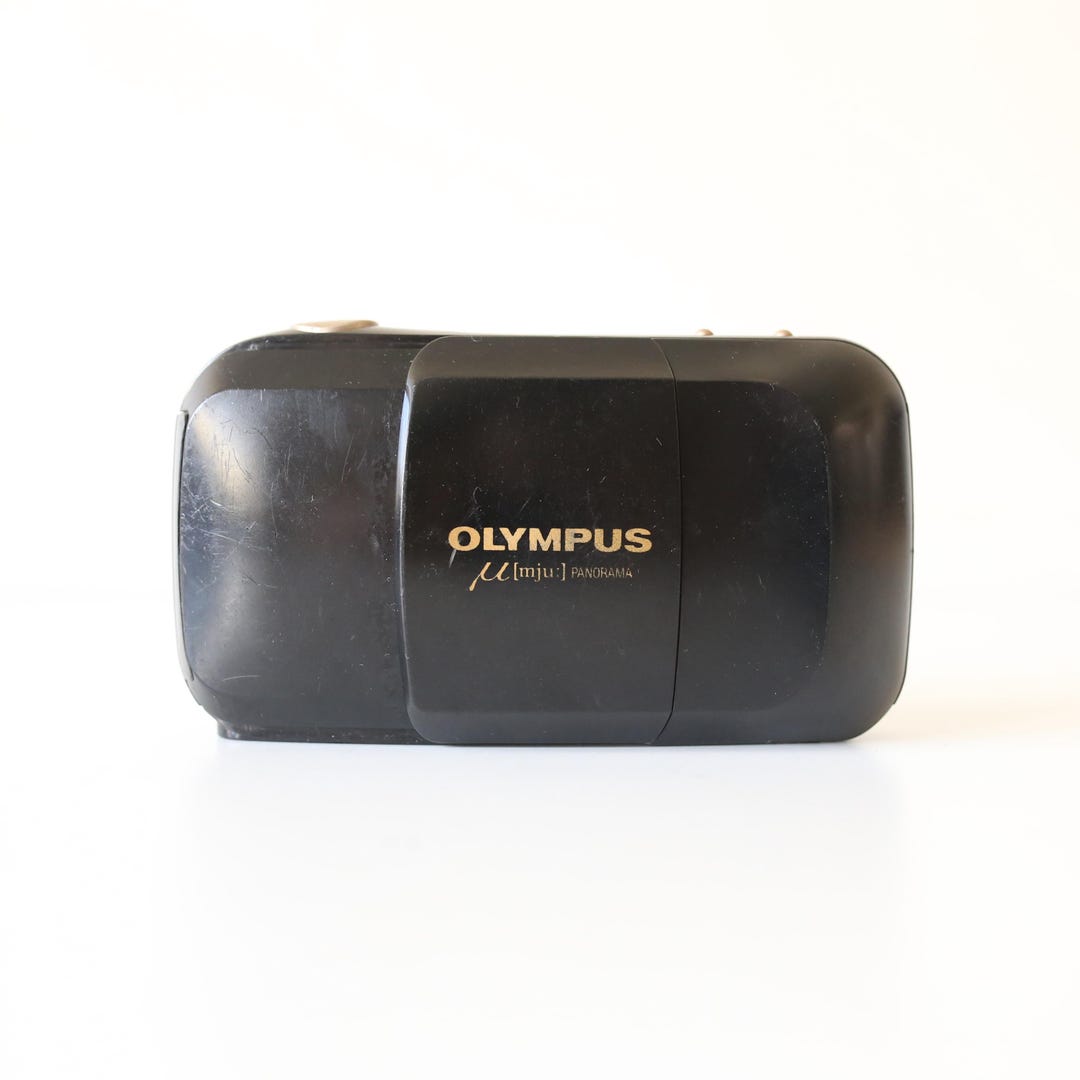 Olympus µ[mju:] I Panorama Stylus Black Film Camera With